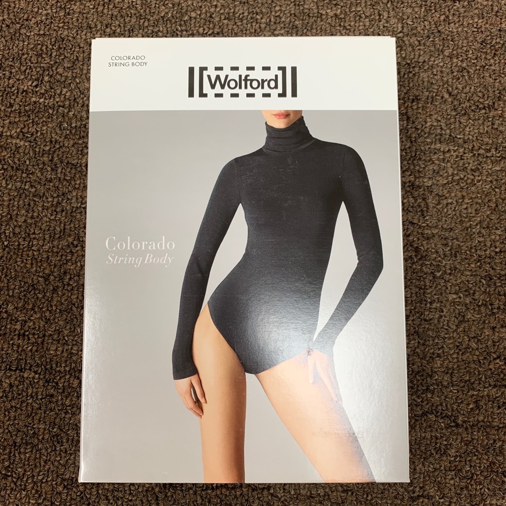 NWT Wolford Turtleneck Colorado String Bodysuit